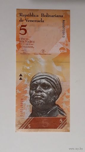 Венесуэла. 5 боливаров 2013 г. UNC.