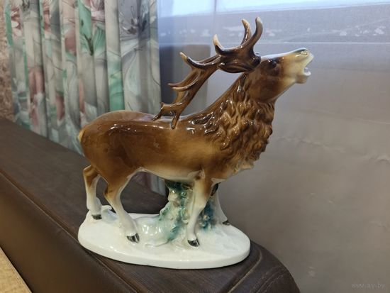 Статуэтка Ревущий олень. ГДР. С 1 рубля!