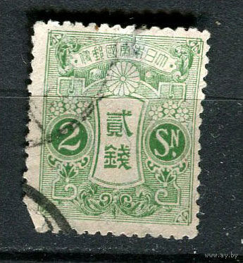 Японская империя - 1914/1935 - Озеро Тадзава 2S - (есть тонкое место и надрыв) - [Mi.113I] - 1 марка. Гашеная.  (Лот 89Fx)-T25P37