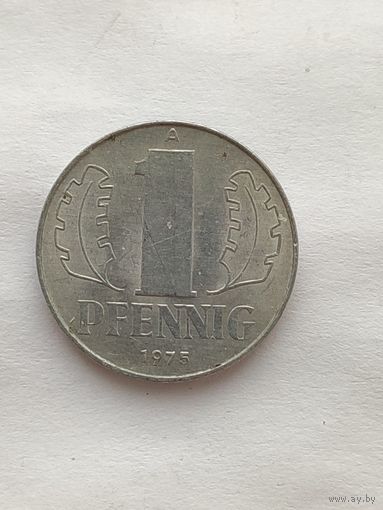 ГДР. 1 пфенниг 1975 года. А