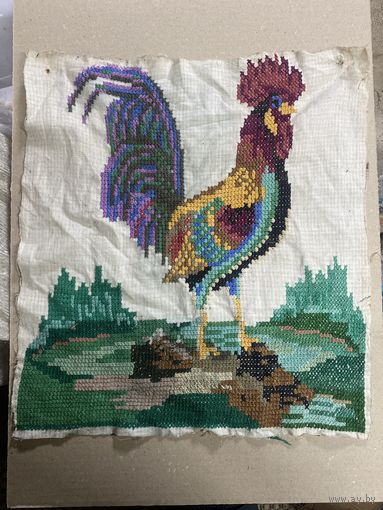 Старенькая вышиванка, вышивка Петушок