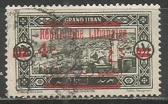Ливан. Бейрут. Мечеть. Надпечатка на #59. 1926г. Mi#96.