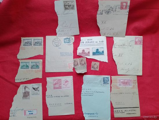 Остатки конвертов 30-50 годы