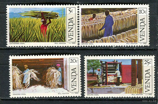 Венда (Южная Африка) - 1982 - Сизаль - [Mi. 54-57] - полная серия - 4 марки. MNH.  (Лот 96FN)-T25P24