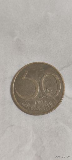 Австрия 50 грошен 1980