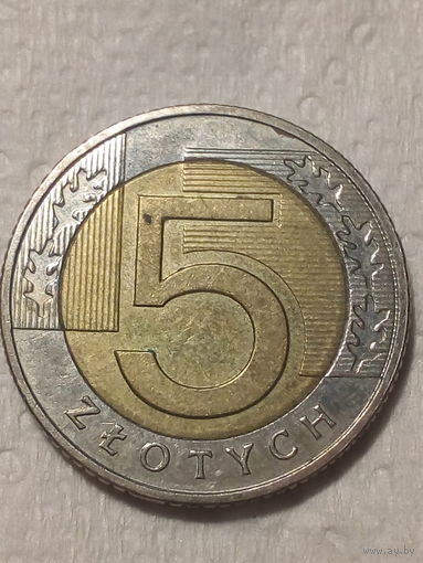 2 злотых Польша 2016 год