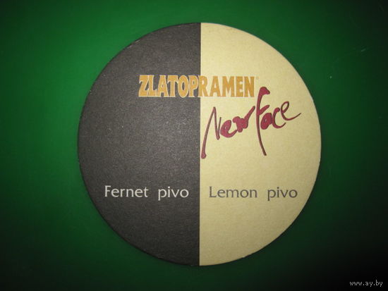 Бирдекели Zlatopramen new face (Чехия). Бирдекель. Подставка под пиво.