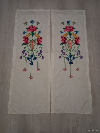 Шторы вышитые старинные