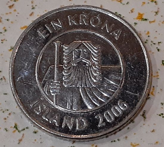 Исландия 1 крона, 2006 (14-9-19)