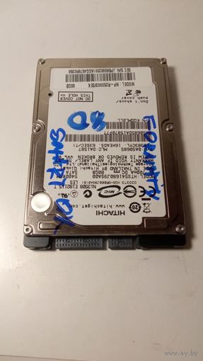 Жёсткий диск винчестер HDD SATA 2,5" 80 гб