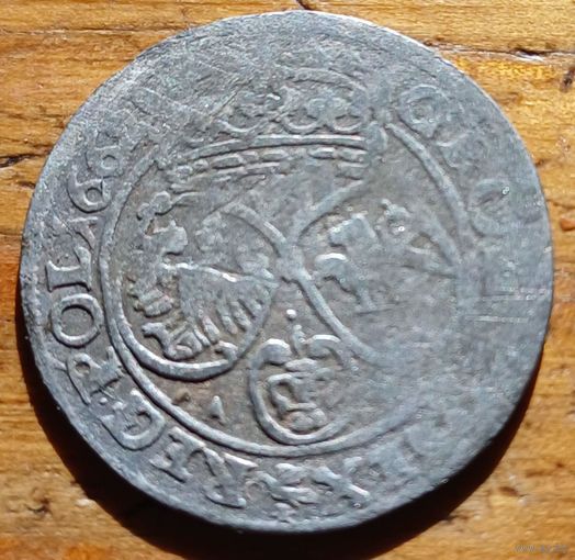 6 грошей 1662 год