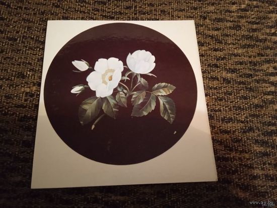 Открытка фрагмент столешницы"Цветочные венки".Флорентийская мозаика.Флоренция 1843-1853.