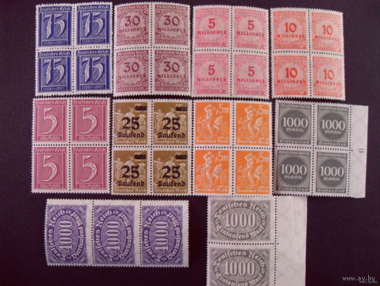 1922-1923 Рейх. MNH** (mi.17.9 euro)