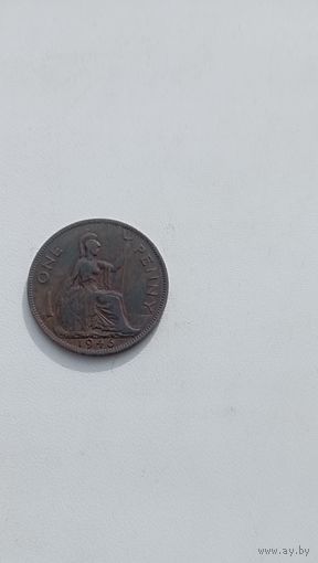 Великобритания 1 пенни 1946 год