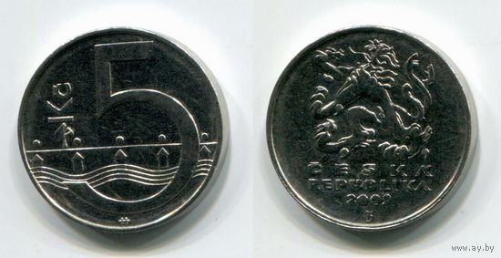 Чехия. 5 крон (2009, XF)