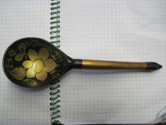 Ложка деревянная Хохлома 19 см с рубля!