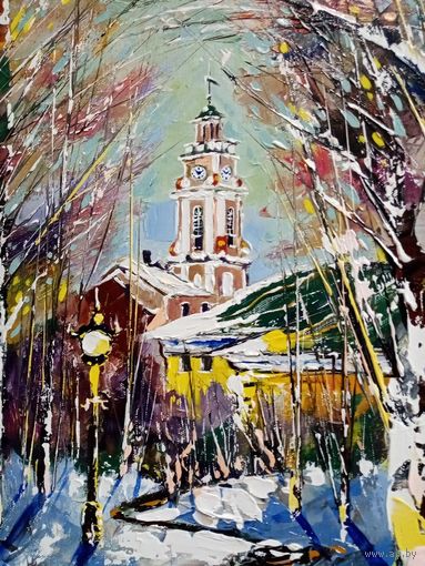Ходюков А. "Витебск, ратуша" 2, 49х56см, х.м.