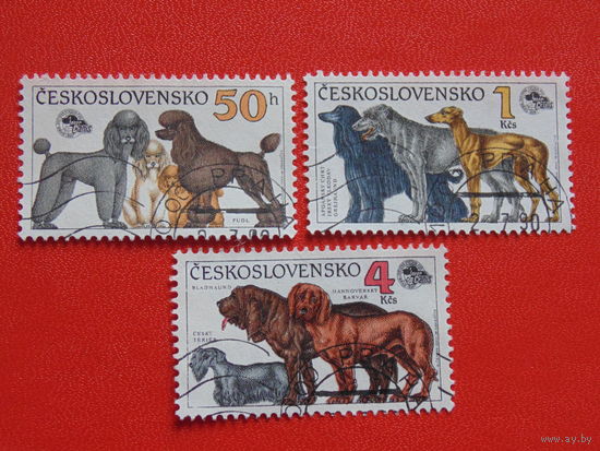 Чехословакия 1990 г. Собаки.