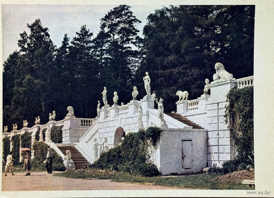 Открытка 1956  издательство Правда Архангельское Нижняя терасса фото Умнова и Фридлянда тир. 150 000