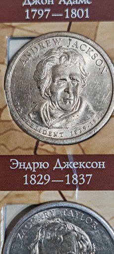 США 1 доллар президент Эндрю Джексон 1829-1837