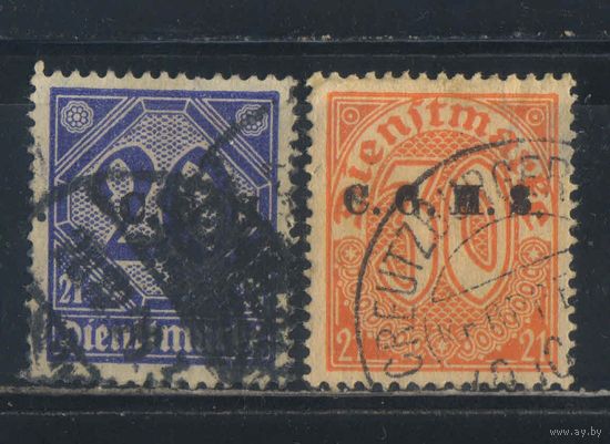 Верхняя Силезия Плебисцит 1920 Вып Межсоюзнической Комиссии Верхней Силезии Служебные Надп #4,5