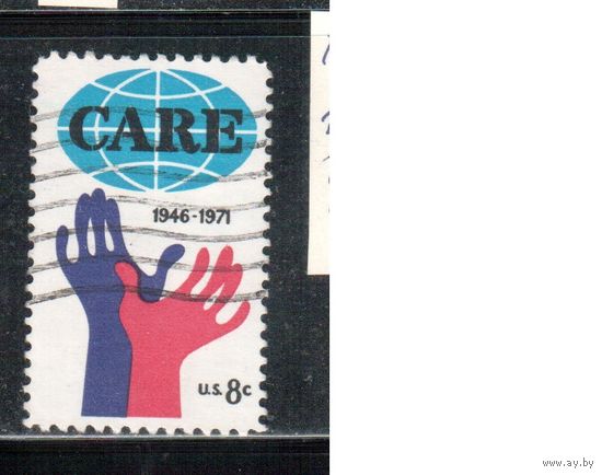 США-1971, (Мих.1051) , гаш. , Эмблема организации(одиночка)