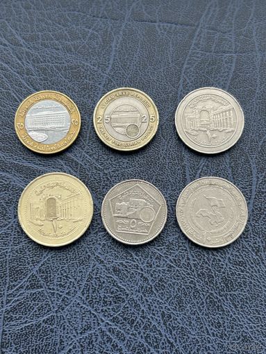 Сирия. Набор 5 монет. 10 лир, 5, 10, 25 фунтов 1996 - 2003 год