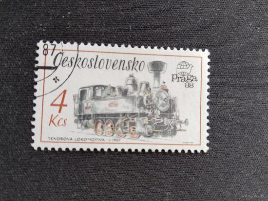 Чехословакия  1987   паровоз