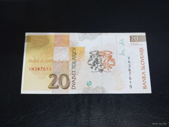 20 толаров 1992 Словения