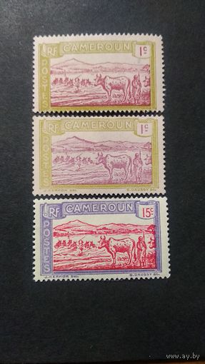 Французский Камерун\711фе\ 1925\1927 оттенки цвета