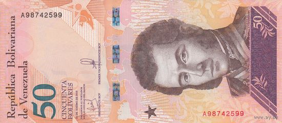 Венесуэла	50 боливар 2018 (UNC)