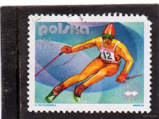 Польша. Mi:PL 2423. Слалом. Олимпийские игры. Инсбрук. 1976.
