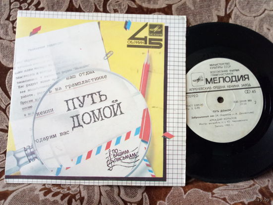 Виниловая пластинка ПУТЬ ДОМОЙ.