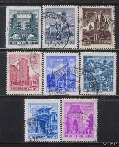 Австрия Респ 1958-68 Вып Туризм Виды Стандарт #1044-5,1047-8,1051,1114,1119,1256