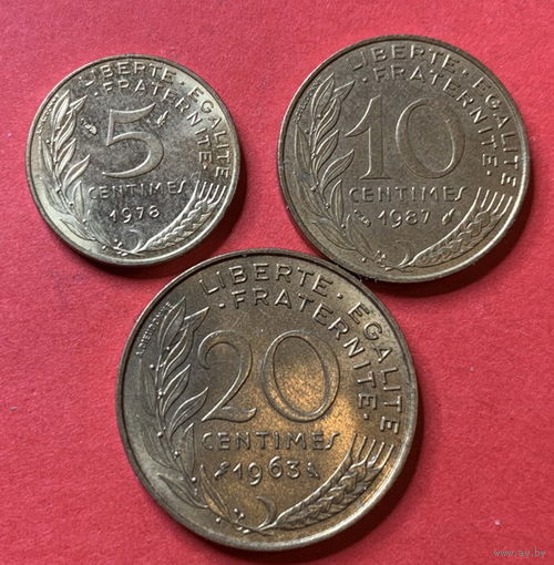 Франция, 3 монеты