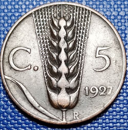 Италия 5 чентезимо 1927 г.