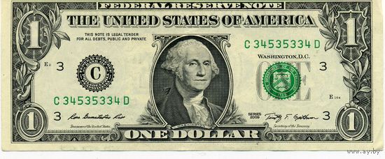 1 доллар США 2009 C.