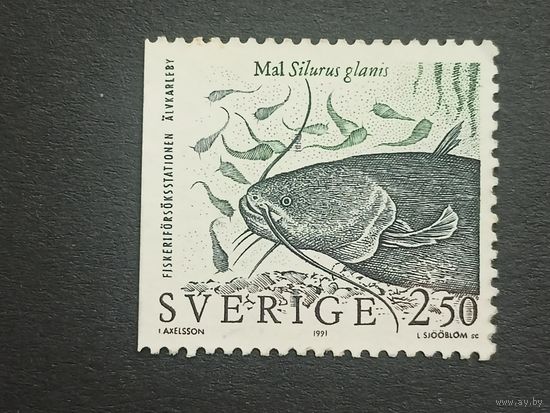 Швеция 1991. Рыбы