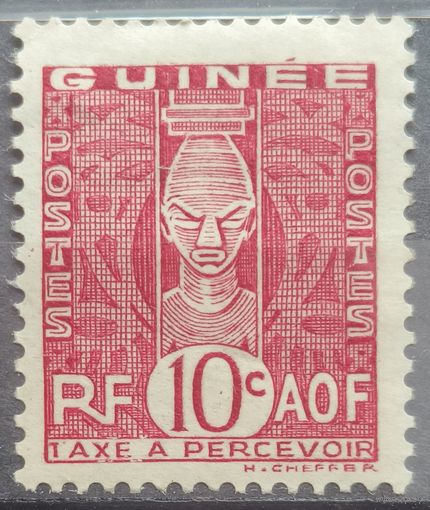 Французская Гвинея 1938г. Доплатная марка