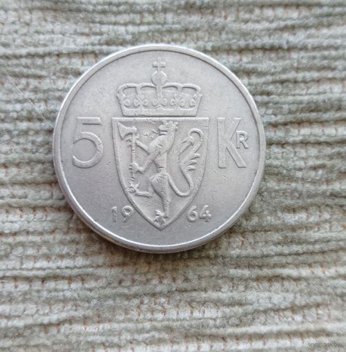 Werty71 Норвегия 5 крон 1964 Дата снизу