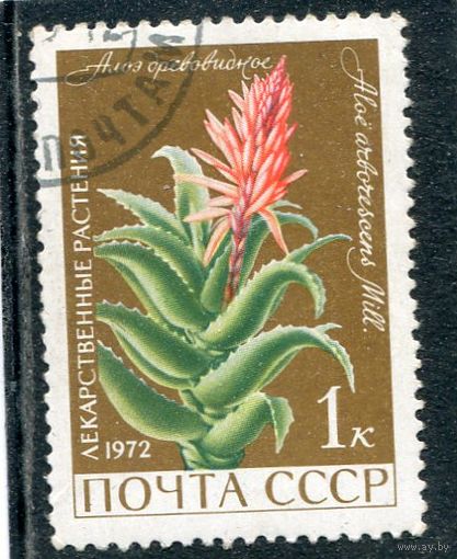 СССР 1972.. Флора. Алоэ древовидное