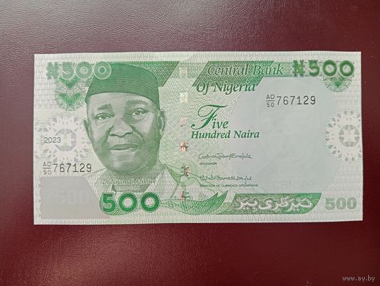 Нигерия 500 найра 2023 UNC