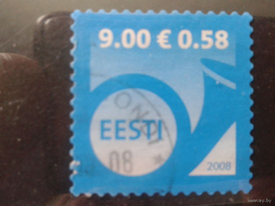 Эстония 2008 Стандарт 9,00/0,58 Михель-1,2 евро гаш