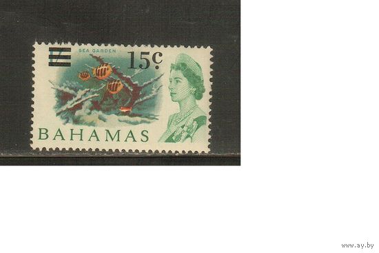 Багамы-1966(Мих.244) , *  , Морская  Фауна, Рыбы, Надп.