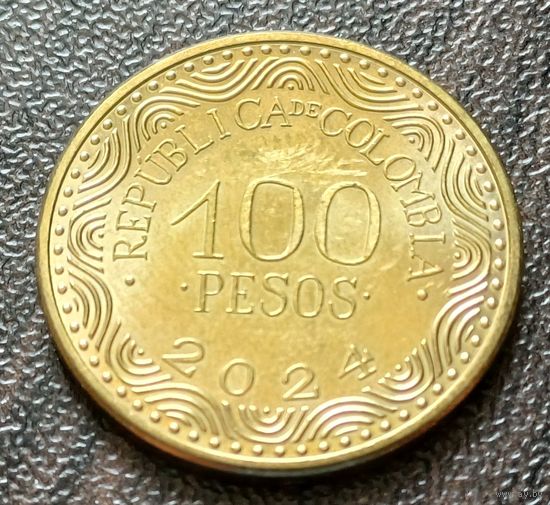 Колумбия 100 песо, 2024    ( 1-6-3 )