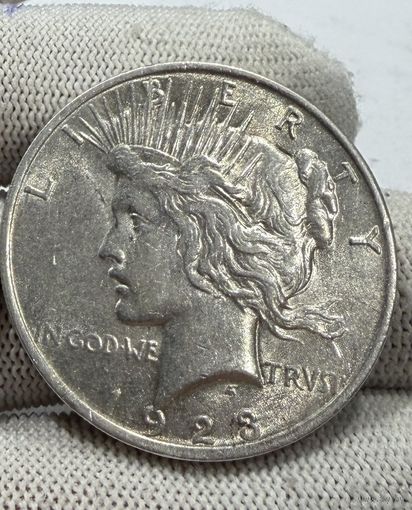 С рубля! 1 доллар 1923 мирный крупное серебро США