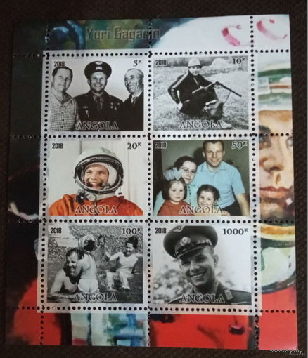 Серия блоков КОСМОС КОСМОНАВТЫ  ТЕХНИКА  MNH