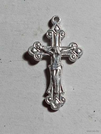Крестик  с рубля .