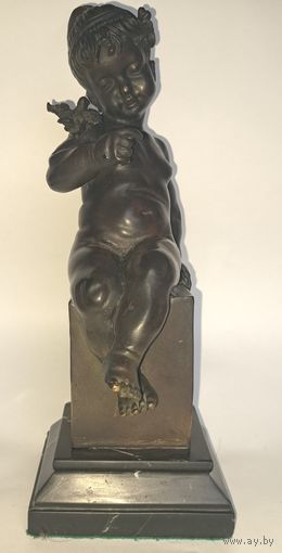 Старинная бронзовая статуэтка.Европа.