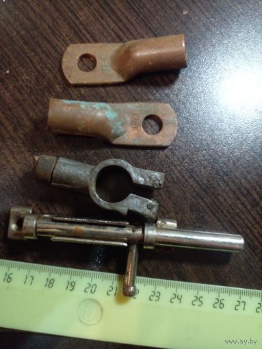 Клема 3 шт. (медь, свинец), защелка ЗА ВСЕ